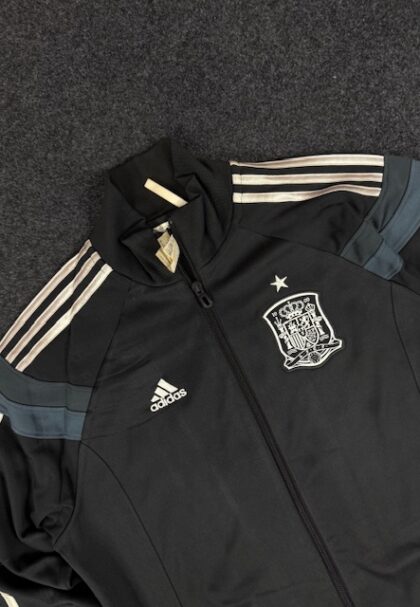 ADIDAS SPAIN ANTHEM JACKET FIFA WORLD CUP 2014 Mens Black Gray