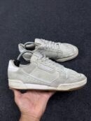 ADIDAS Originals Men off White Continental 80 Solid Suede Sneakers UK9.5
