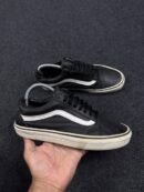 Vans Old school black white Leather Sneakers UK7