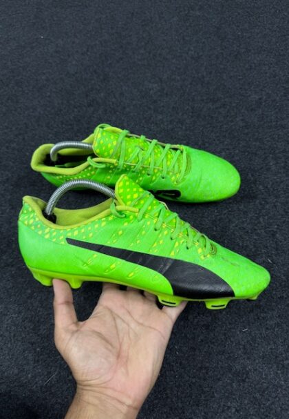 Football Boots Puma Evo Power 3 FG  Green UK10.5