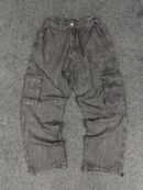 Vintage Denim Baggy Cargo Pants - SMALL
