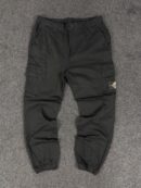 RELIGION LONDON BLACK COTTON CARGO PANTS -LARGE