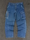 EZNEXT Vintage denim baggy Cargo pants - W36 L44