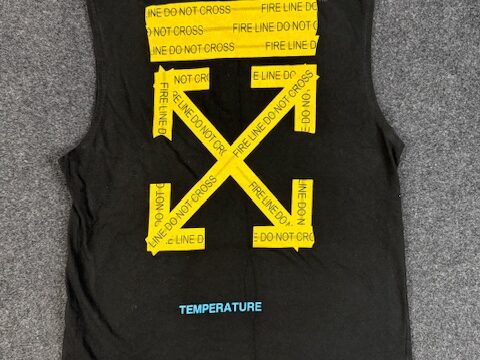 Off-White Men's Tape-arrow Vest T-Shirt