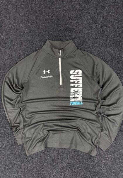 UNDER ARMOUR HEATGEAR 3/4 zip T-shirt - SMALL