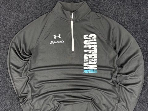 UNDER ARMOUR HEATGEAR 3/4 zip T-shirt - SMALL