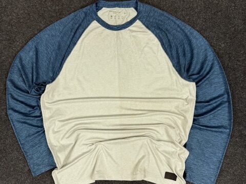 Abercrombie & Fitch super stretchy air knit T-shirt - LARGE