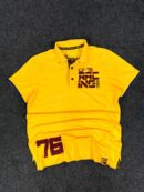 76 COAX COTTON POLO T-SHIRT - LARGE