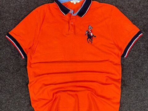 POLHAM COTTON POLO T-SHIRT. - LARGE