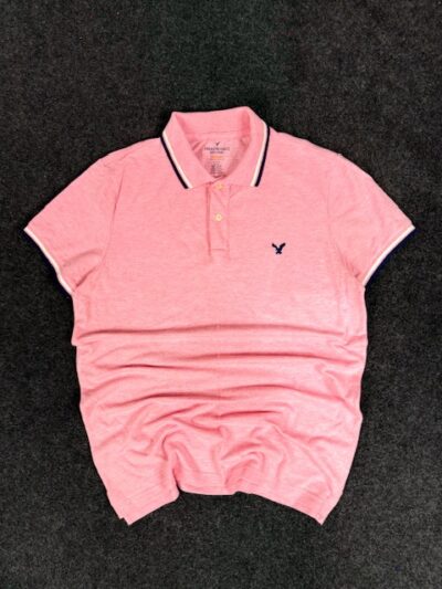 AMERICAN EAGLE COTTON POLO T-SHIRT - MEDIUM