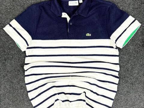 LACOSTE SLIM FIT COTTON POLO T-SHIRT - MEDIUM