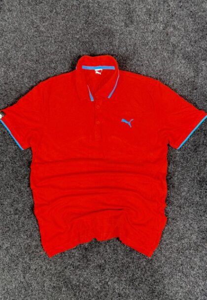 PUMA COTTON POLO T-SHIRT - MEDIUM
