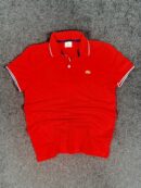 LACOSTE COTTON POLO T-SHIRT - SMALL