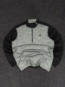 ADIDAS GOLF ACTIVEWEAR SPORTS 3/4 ZIPPER T-SHIRT - XL