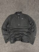 NIKE DRI FIT ACTIVEWEAR 3/4 ZIP T-SHIRT - LARGE