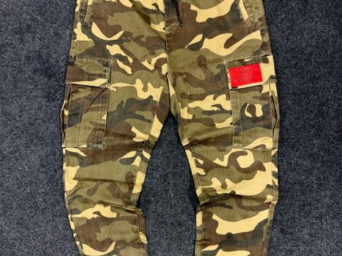 CABBEEN CAMOUFLAGE CARGO PANTS - LARGE
