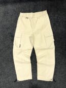 STRAIGHT FIT POLYESTER CARGO PANTS - LARGE