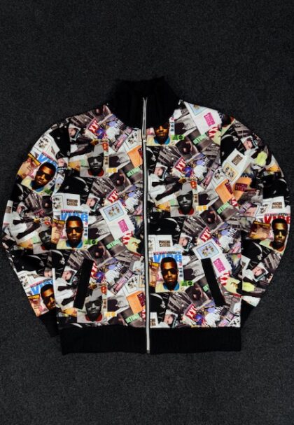 ORS PRINTED PARTYWEAR TRACK JACKET - MEDIUM
