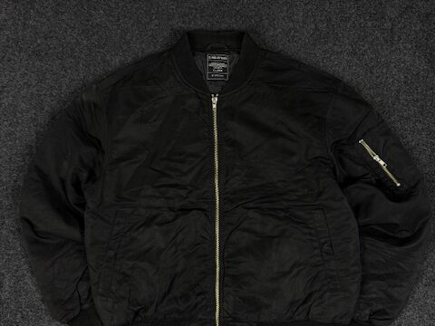 GIORDANO BLACK BOMBER JACKET - XL