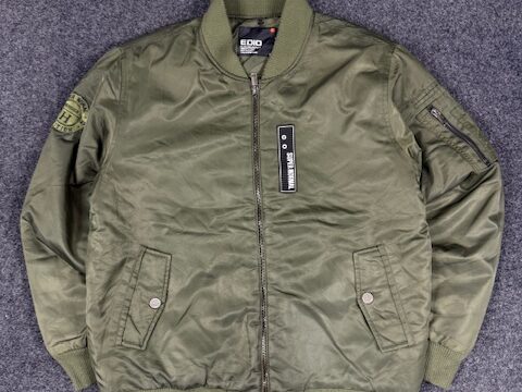 EDIQ EUROPEAN RAW BOMBER JACKET - LARGE