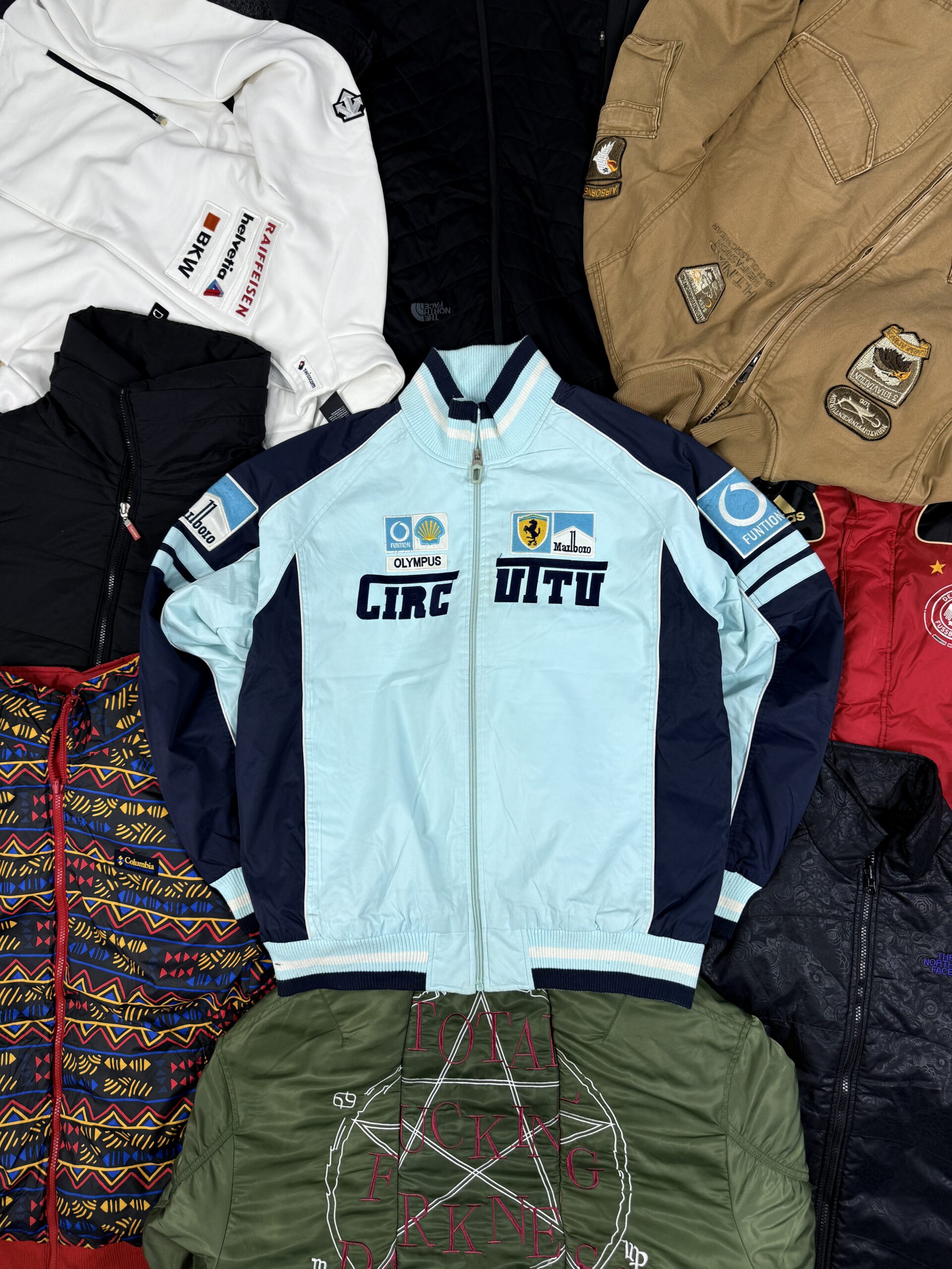 Motorsport Scuderia Ferrari Team Men Bomber Racing Jacket - XL