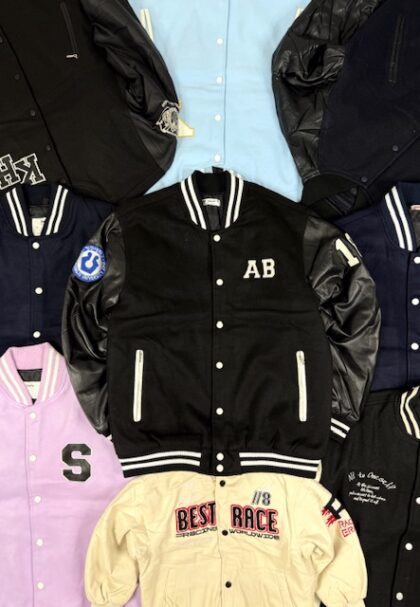 black varsity jacket from Korea University - XL