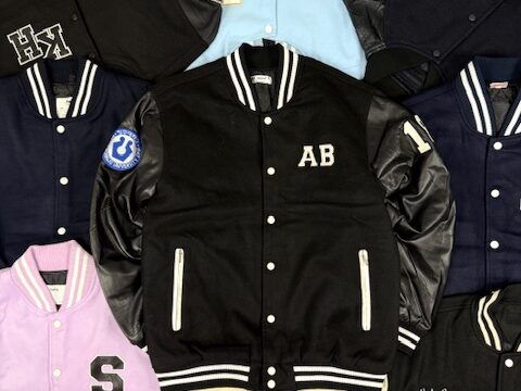 black varsity jacket from Korea University - XL