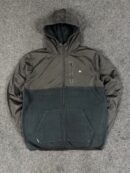 Quiksilver Polar zip-up hooded blend fleece – LARGE