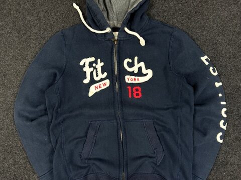 Vintage Abercrombie & Fitch zipper hoodie - LARGE