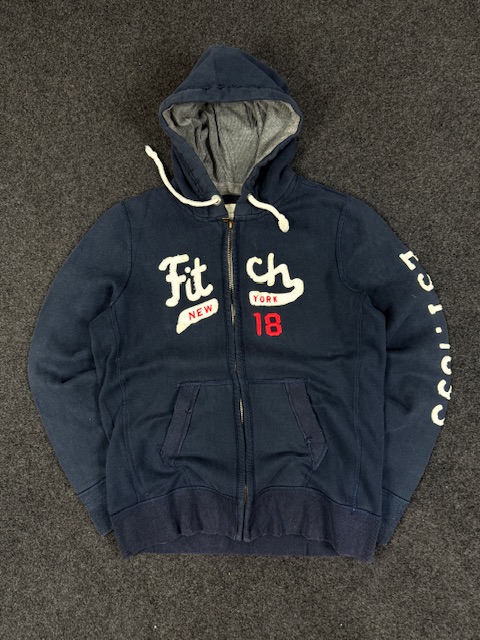 Vintage Abercrombie & Fitch zipper hoodie - LARGE