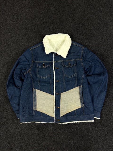 Sherpa Lined Denim Jacket | Winter Warm | Classic Blue | Size M