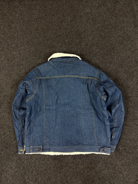 Sherpa Lined Denim Jacket | Winter Warm | Classic Blue | Size M - Image 5