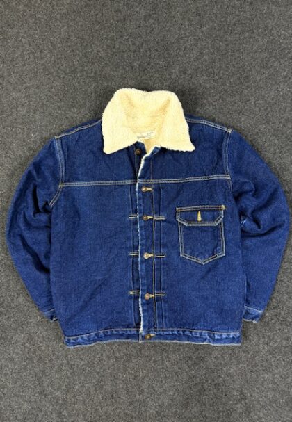 Men’s Sherpa-Lined Denim Jacket | Winter Warm | GAMU | Size M