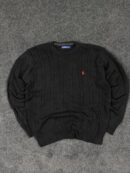 RALPH LAUREN BLACK MENS SWEATER