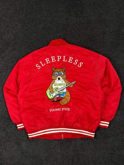 GXG HOMME RED OVERSIZED BOMBER JACKET L/XL - Image 6