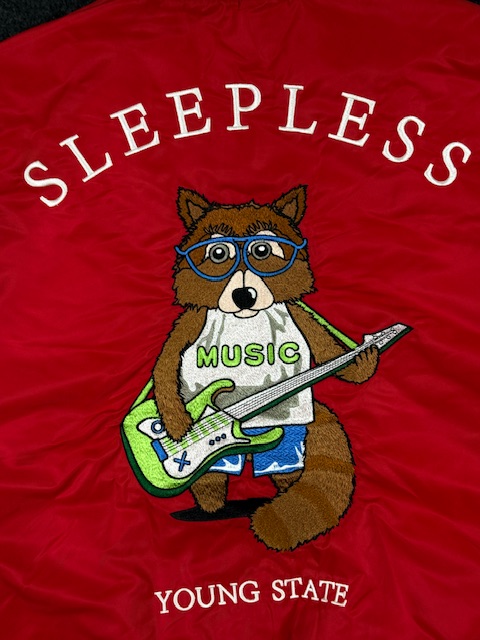 GXG HOMME RED OVERSIZED BOMBER JACKET L/XL - Image 5