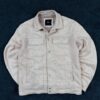 Design United Suede Leather Jacket – Beige | Premium Winter Jacket | Size M – – MyThriftKart
