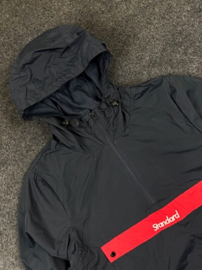 Fellics Hooded Pullover Jacket – Black | Half Zip Winter Jacket | Size M