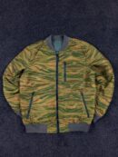 Pull&Bear Reversible Bomber Jacket – Olive Green & Camo | Size M