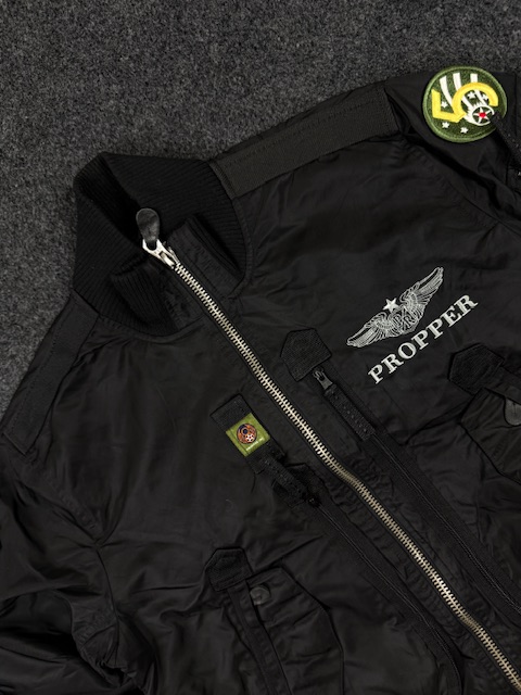 Propper u. S. Air force ma-1 bomber jacket – black flight jacket | size xl Propper U.S. Air Force MA-1 Bomber Jacket – Black Flight Jacket | Size XL - Image 2
