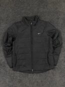 Nike Women’s Black Puffer Jacket – Zip-Up Winter Wear | Size L