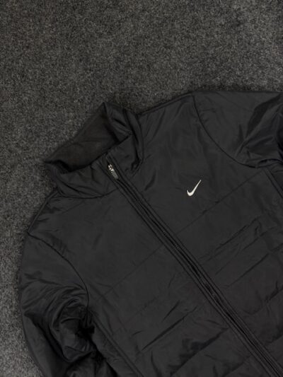 Nike Women’s Black Puffer Jacket – Zip-Up Winter Wear | Size L