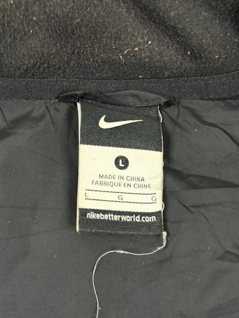 Nike Women’s Black Puffer Jacket – Zip-Up Winter Wear | Size L - Image 3
