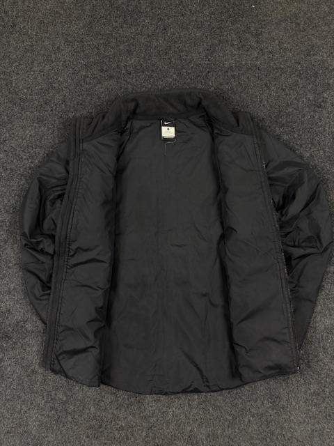 Nike Women’s Black Puffer Jacket – Zip-Up Winter Wear | Size L - Image 5