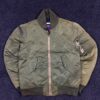 Vintage Superdry Surplus Flying Jacket – Olive Green Bomber | Size S