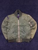Vintage Superdry Surplus Flying Jacket – Olive Green Bomber | Size S
