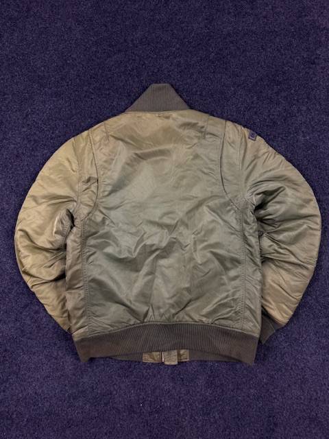 Vintage Superdry Surplus Flying Jacket – Olive Green Bomber | Size S - Image 6