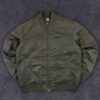 Dickies olive green bomber jacket – zip-up winter wear | size xl Dickies Olive Green Bomber Jacket – Zip-Up Winter Wear | Size XL – – MyThriftKart