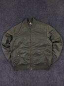 Dickies Olive Green Bomber Jacket – Zip-Up Winter Wear | Size XL