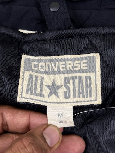 Converse All Star Padded Hooded Jacket – Black | Winter Wear | Size M - Image 4